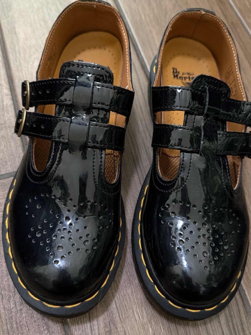 Dr. Martens Black Patent Mary Jane Shoes